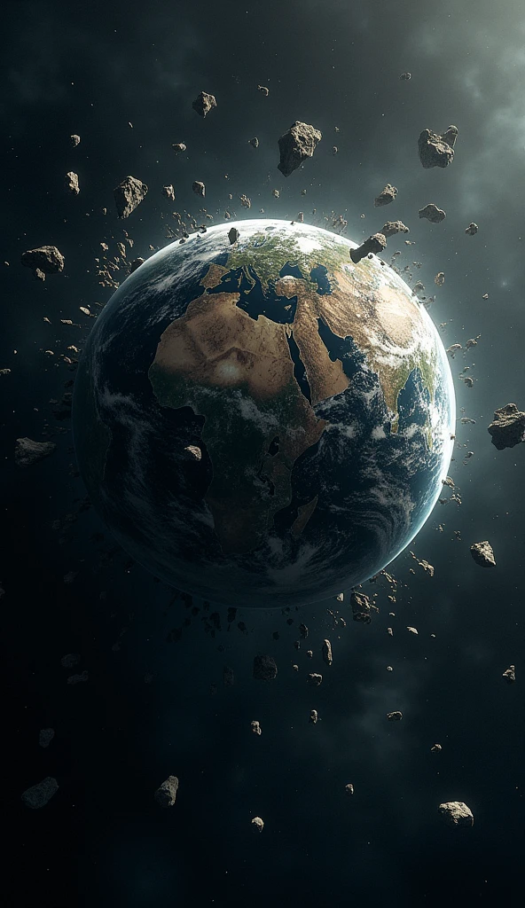 The collapse of the Earth seen from space