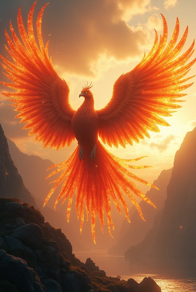 Fire dove, Dove God, phoenix taube, epic legendary, gigantic, near Bergen in the Middle Ages