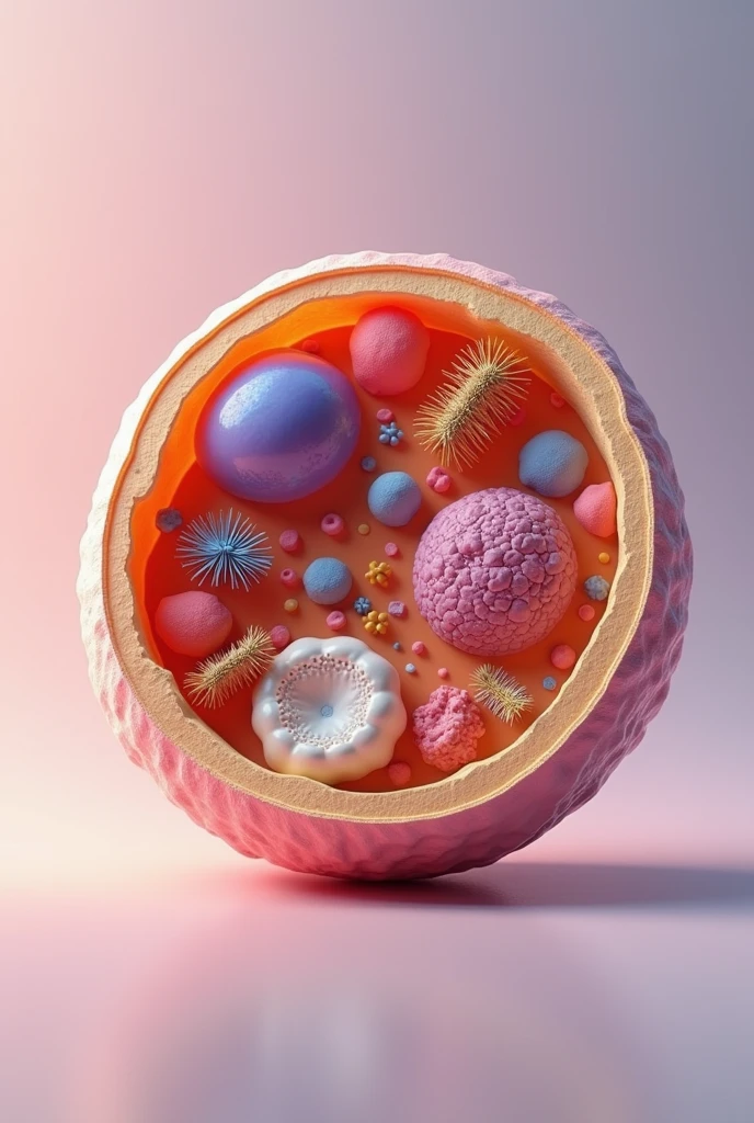 3D Cell Model Animal Cell in detailed
