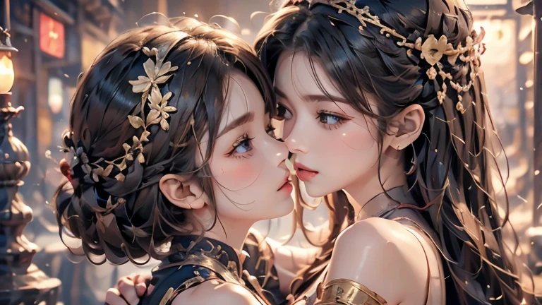 girl２people,kiss、Embrace,