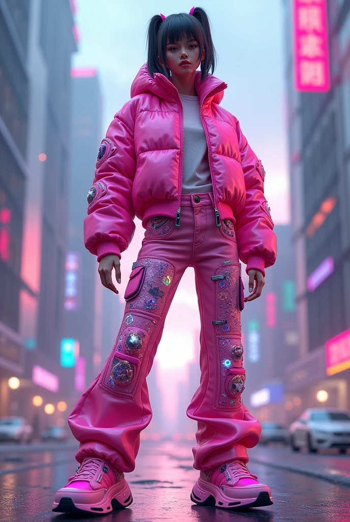 Space jeans pink clothes