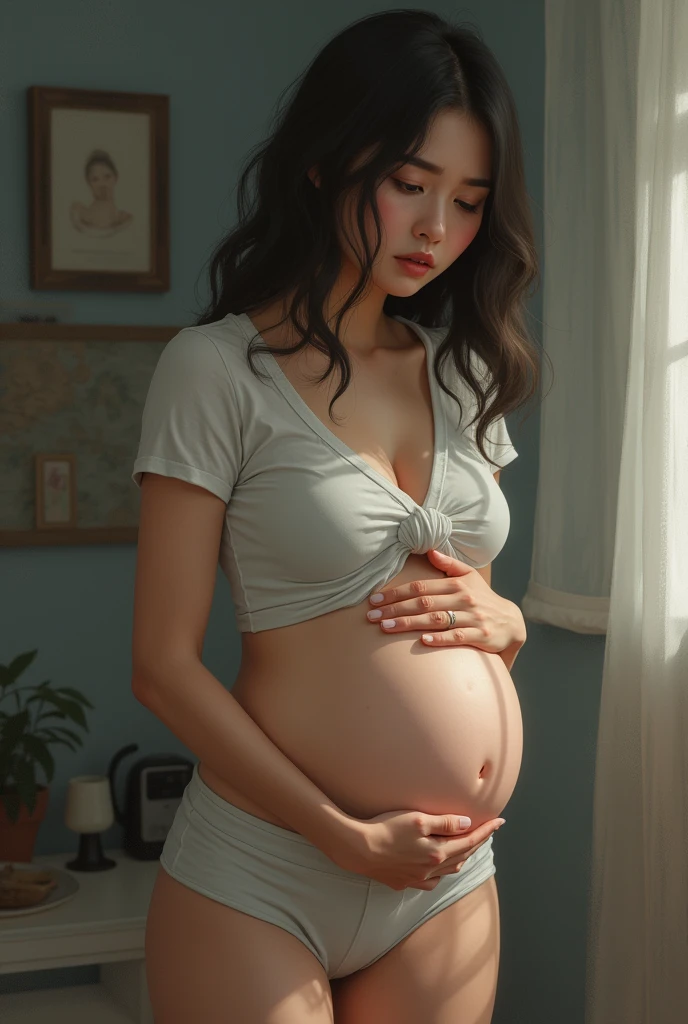 Premature pregnancy but without the belly