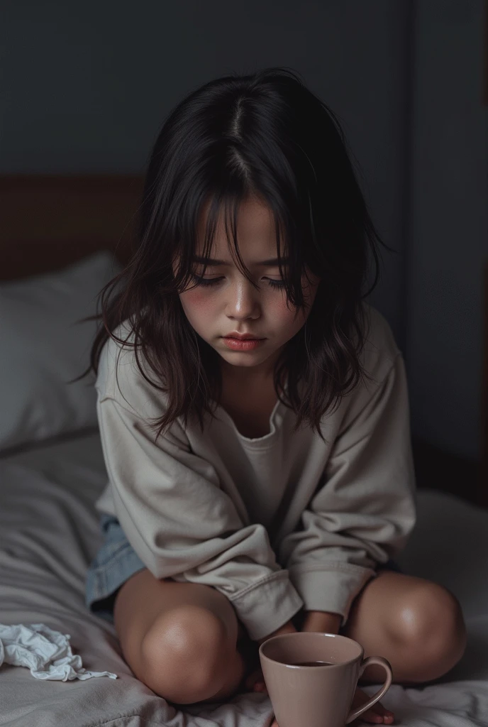 Girl suffering from periods 