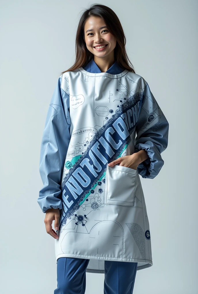 Create a medical gown that says robotics and expo-learning