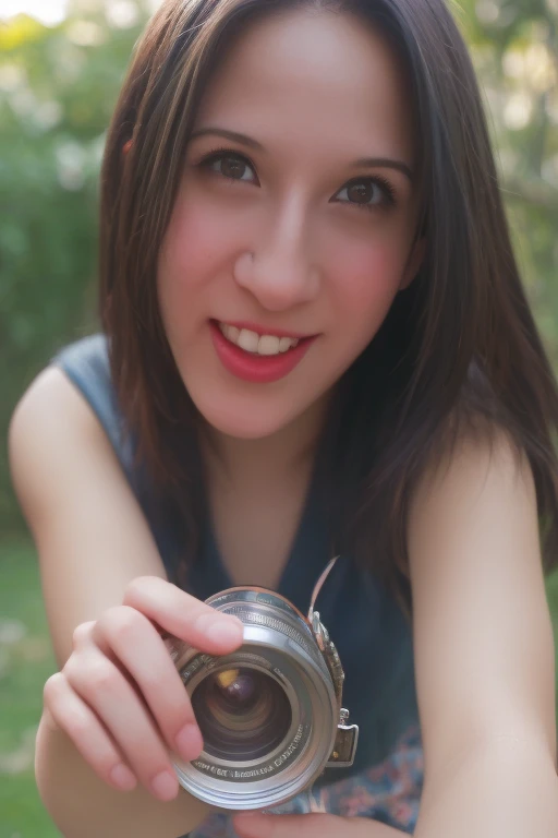 Photo of  1 teen cute girl, cute face, smiling, tongue out, 8k photo, Award Winning Photo,(masterwork:1), (photorealism), (1girl), (HyperDetailed) (Hyper Realistic) detailed photograph,  high detailed, 8k, 8k resolution, polished, HDR, 8k, sharp focus, background lights, color photo, shallow depth of field, natural light, (perfect hands) camera focused on subject