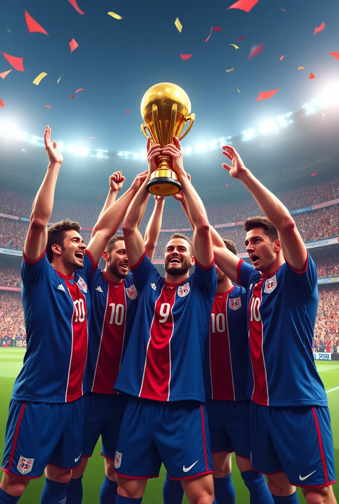 Create an image where the University of Chile wins the Libertadores Cup