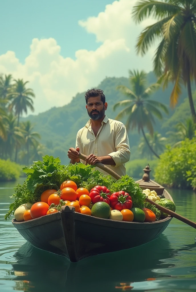 Indian cricketer
Mahendar singh Dhoni sailing vegetables