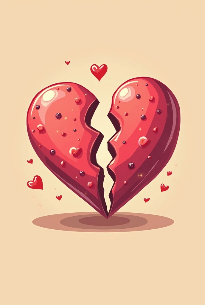 logo of a candy store called 'love in pieces candy store'