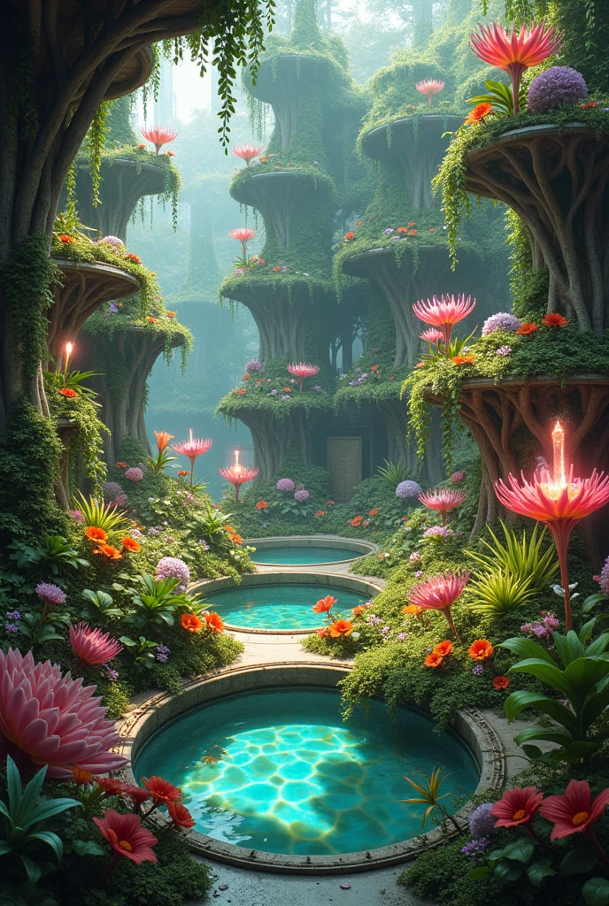 Modular Gardening Space with Exotic Fauna Elements