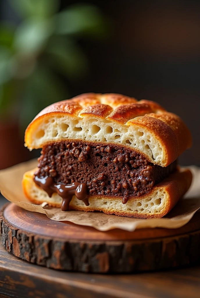 Roast sandwich Indonesia filled with chocolate crunchy