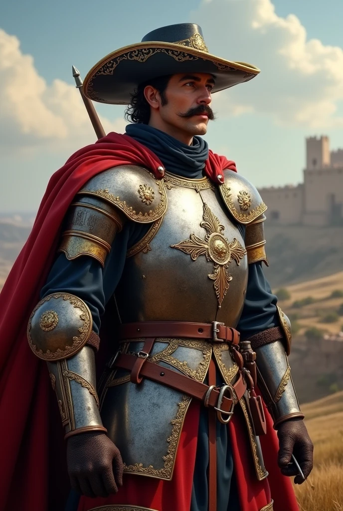 A line soldier of the Spanish Tercios infantry