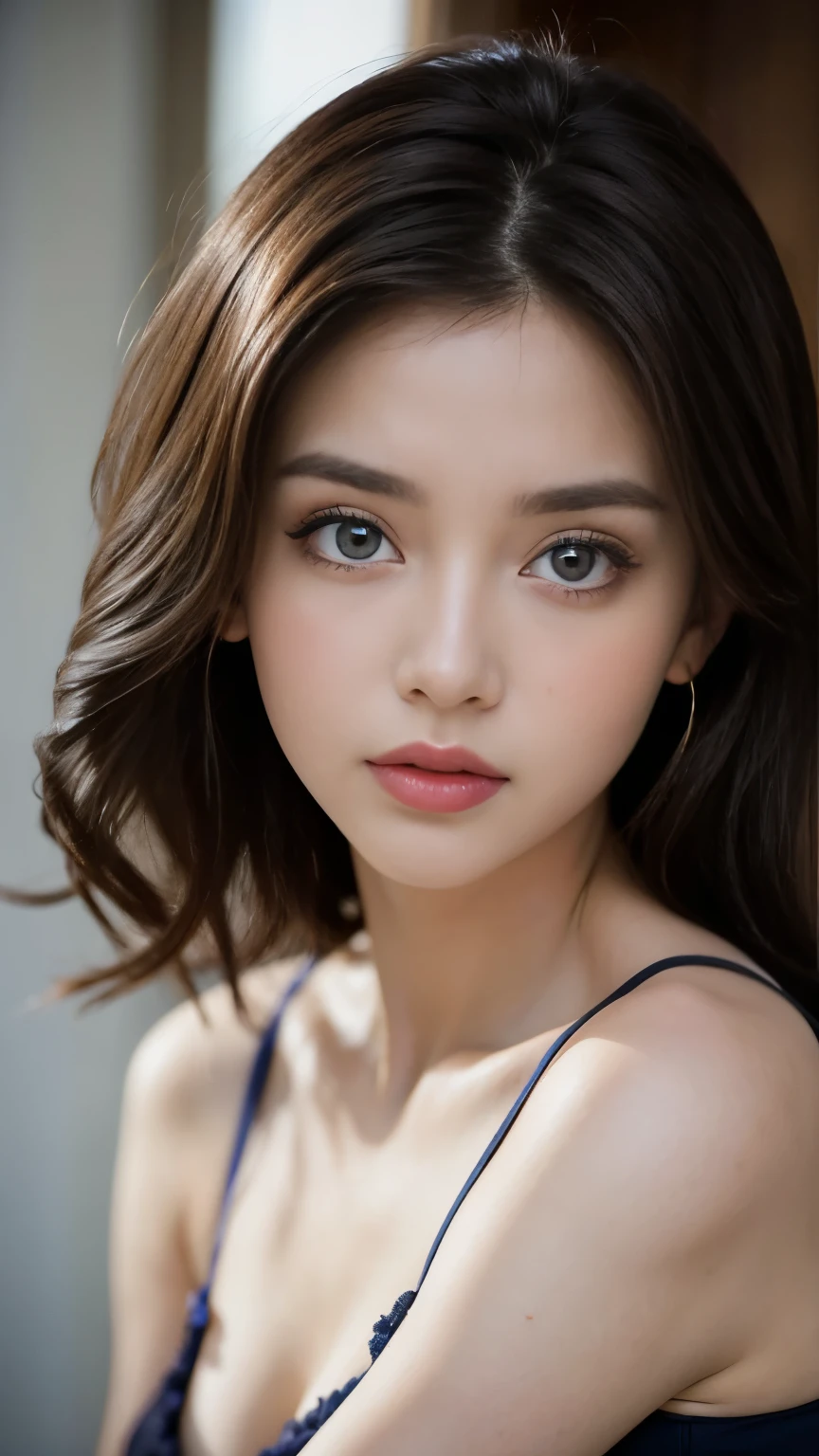European and American women，2，Fair skin，Height 178，Big eyes