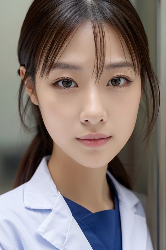 ((Highest quality)), ((masterpiece)), (detailed),Perfect Face,Japanese,Female doctor,White