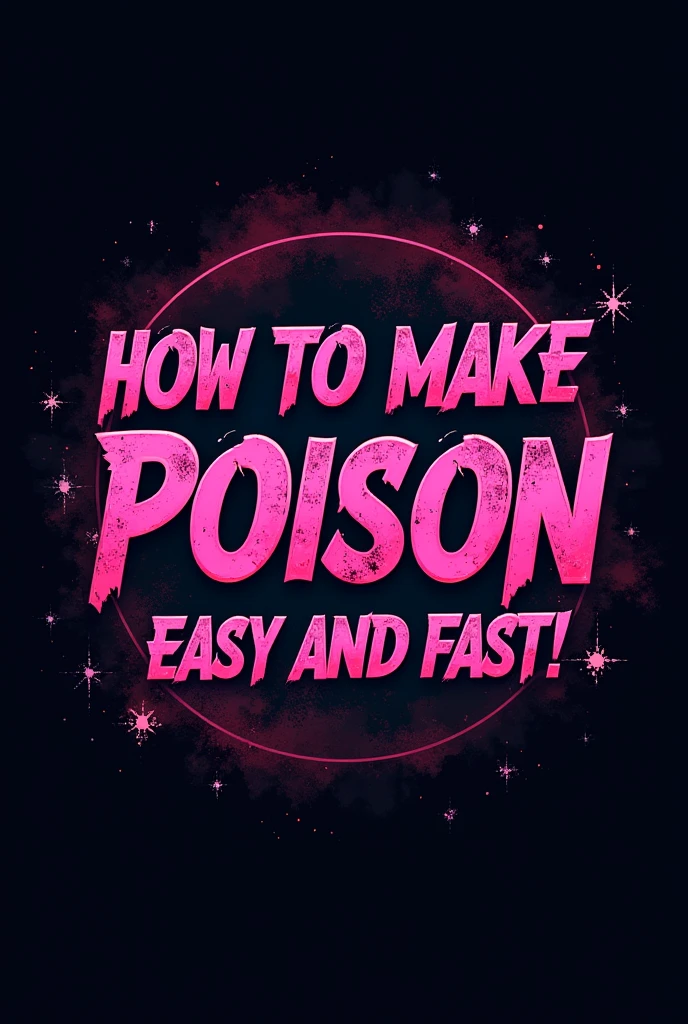 Eu quero um logo de Drag Race escrito "How to make poison. Easy and Fast!"