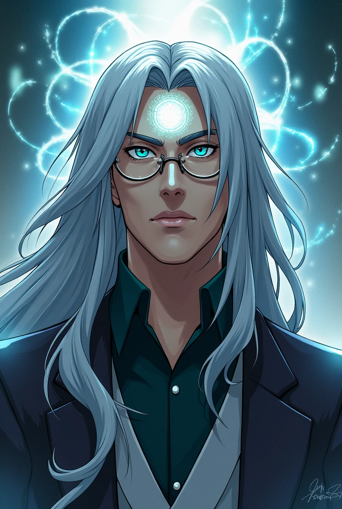 Gojo satoru with tilak no glasses or face band