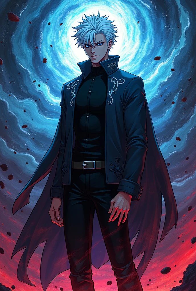 jujutsu kaisen gojo art for background panel