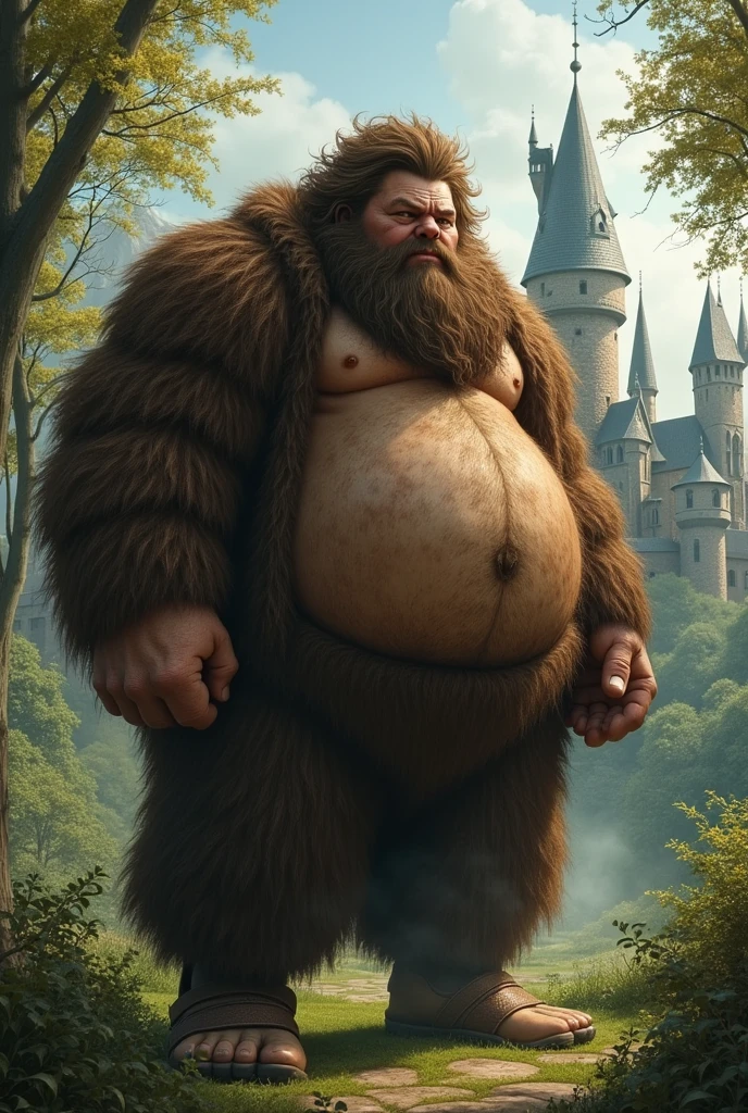 Hagrid with hairy chest