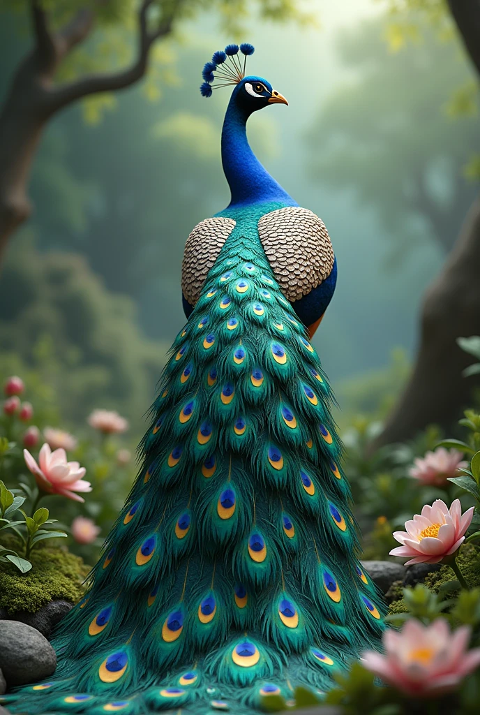 3D Peacock