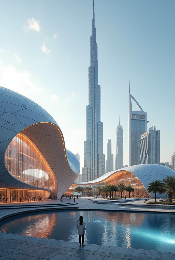 Dubai  Museum of The Future With Burj Khalifa With 5 Star Hotel Horizontal 