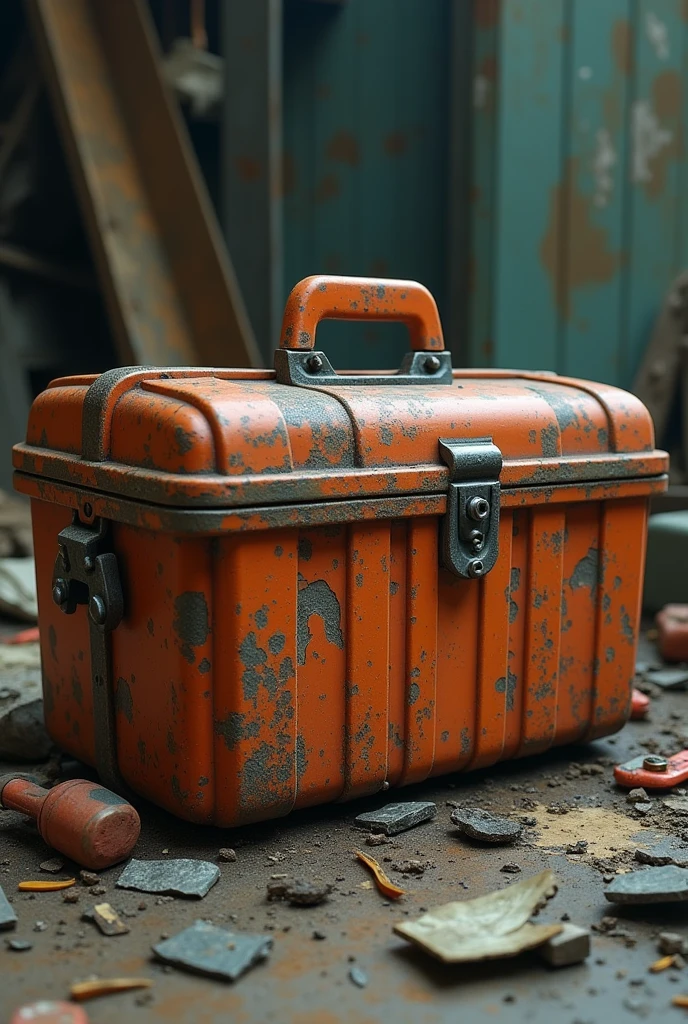 broken plastic toolbox