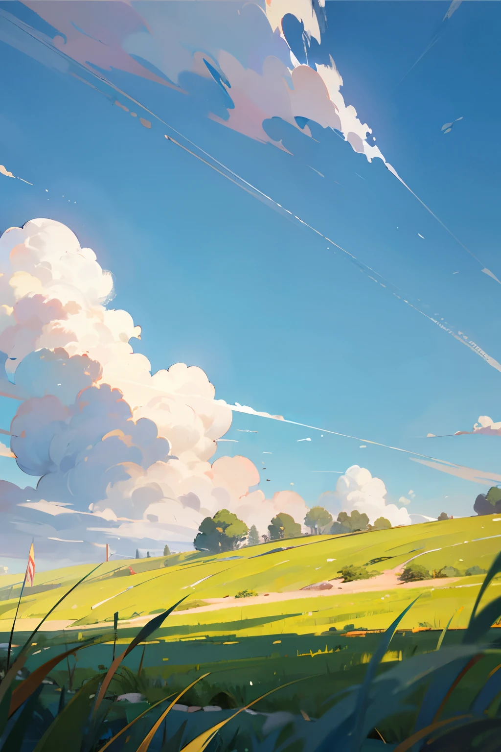 sky with grass