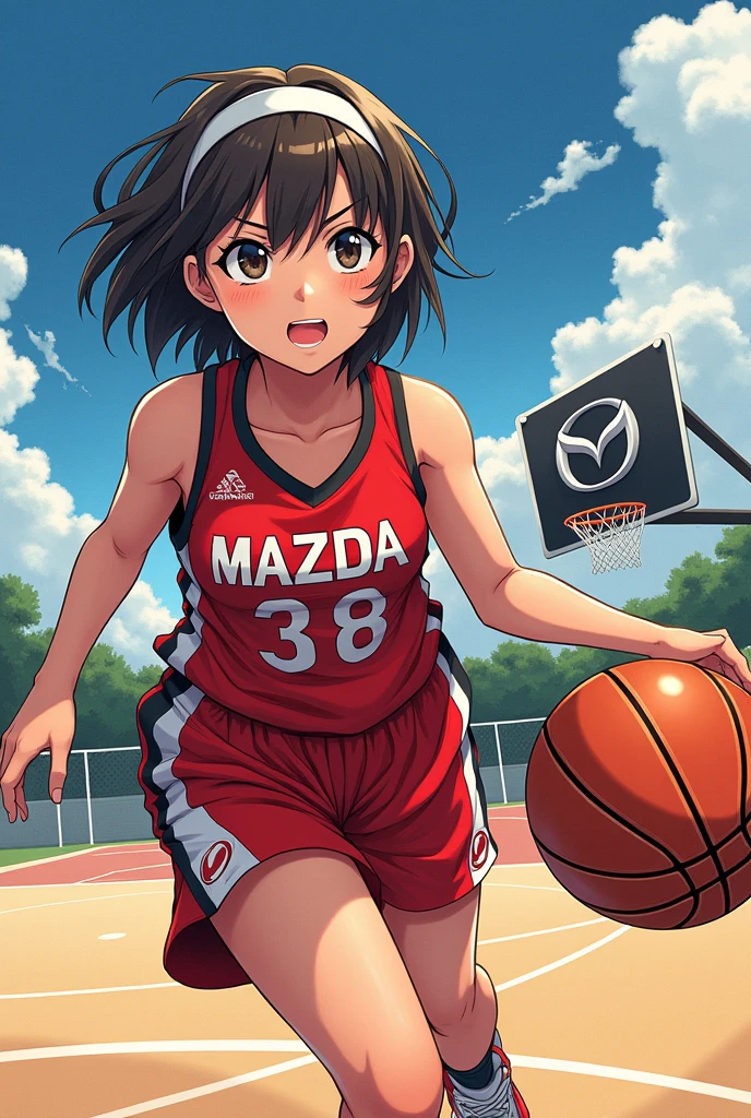 basketball girl manga short hair have logo
Rx8