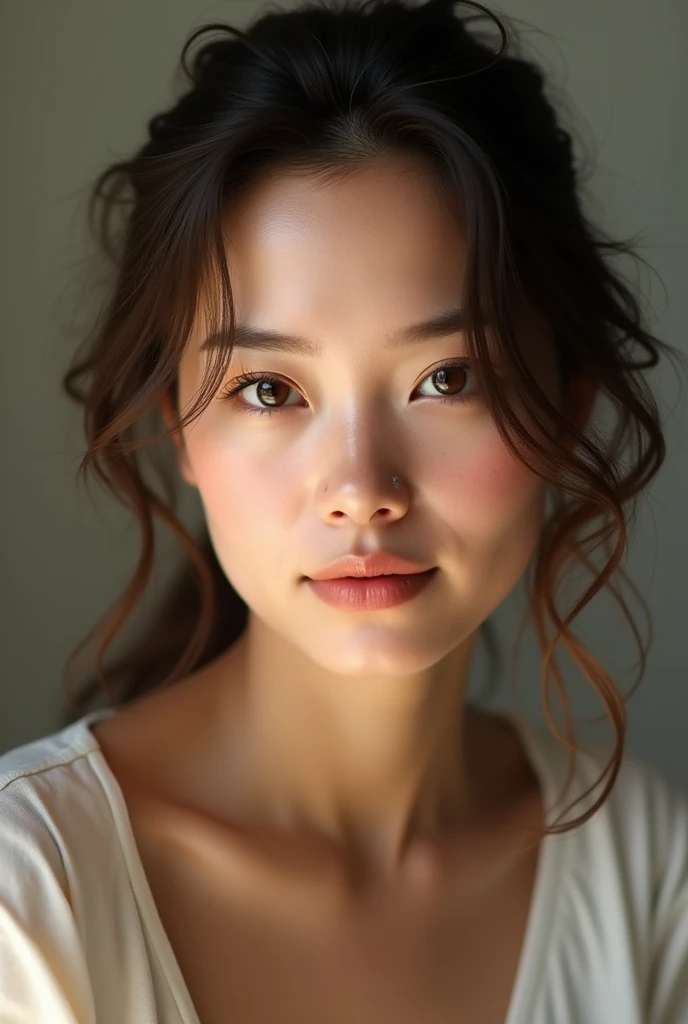 (photorealism:1.2), beautiful woman, age: 49