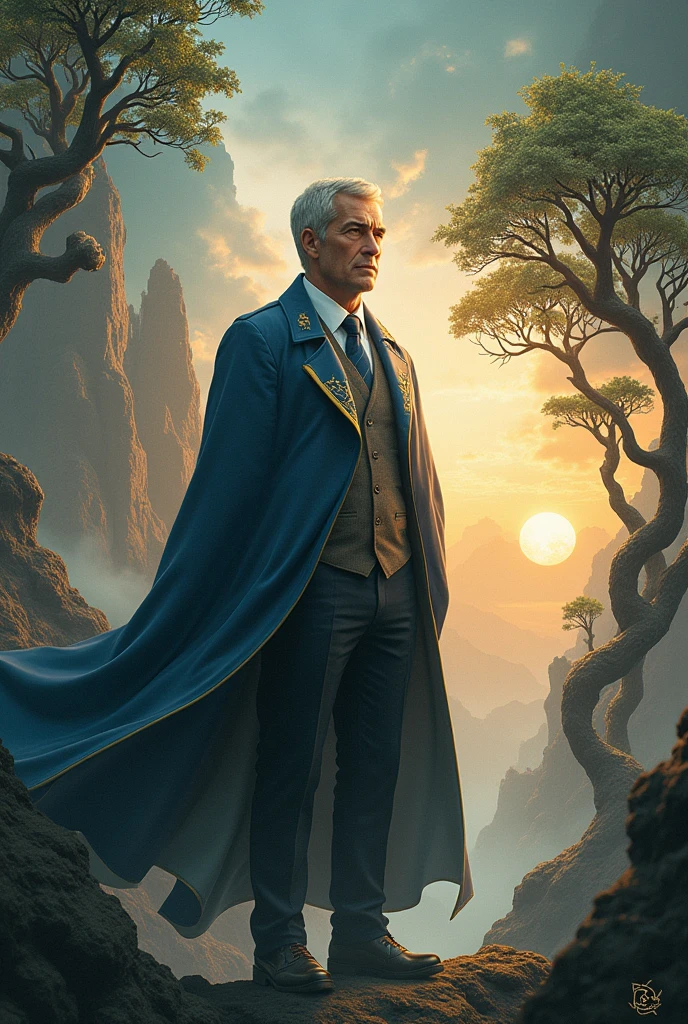 General manager: Avatar of a visionary strategist or leader, perhaps with a symbol of change or evolution (like a spiral or a growing tree) that represents the ability to direct and guide the transformation of the company.