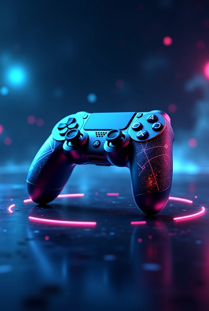 Make a cover image. Joystick game controller digital asset P2E crypto games landing page concept crypto games championship.