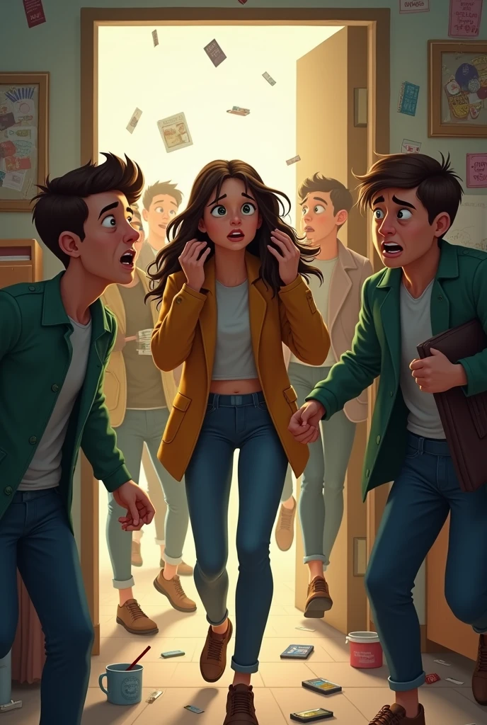 Distracted people, forgetting things to get out quickly
