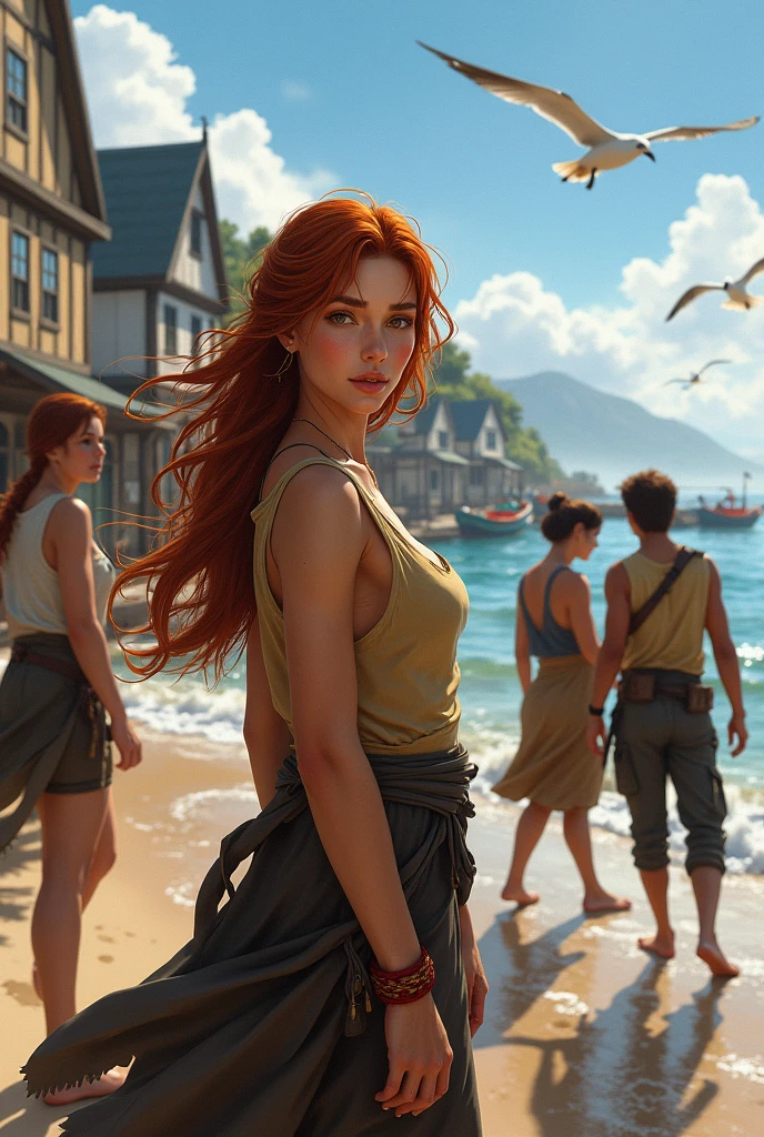 Marisol, the northern girl, teamwork in the coastal town