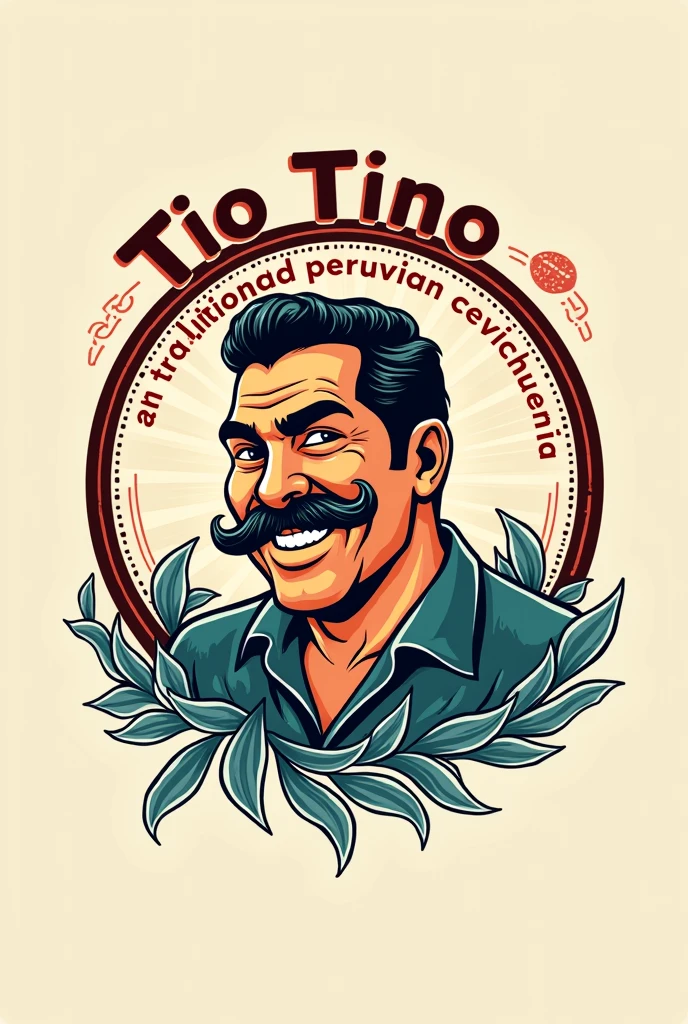 Logo for a cevicheria called Tio Tino