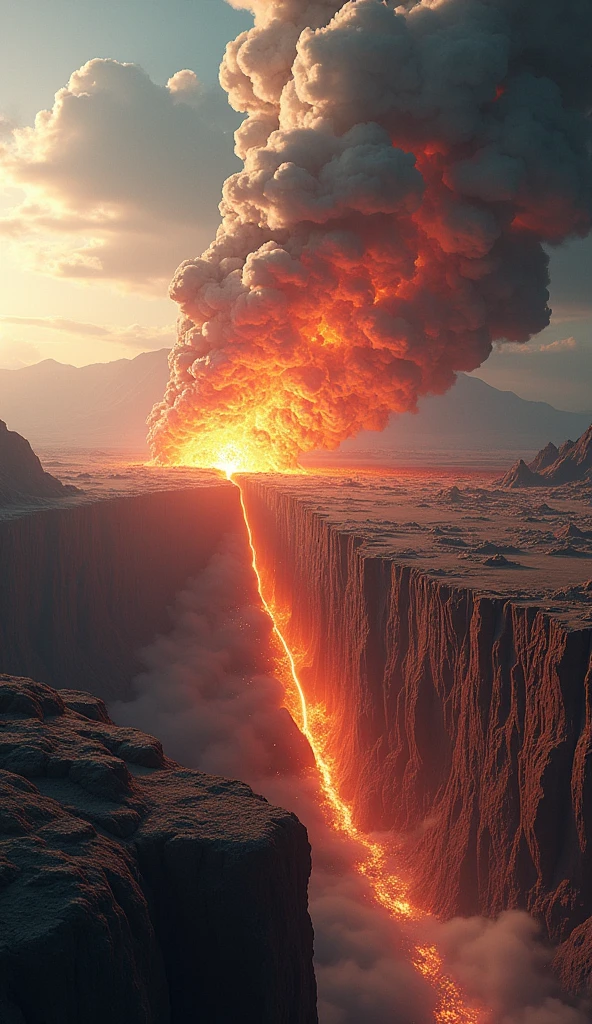 A simple animation of tectonic plates colliding and then releasing huge amounts of energy..