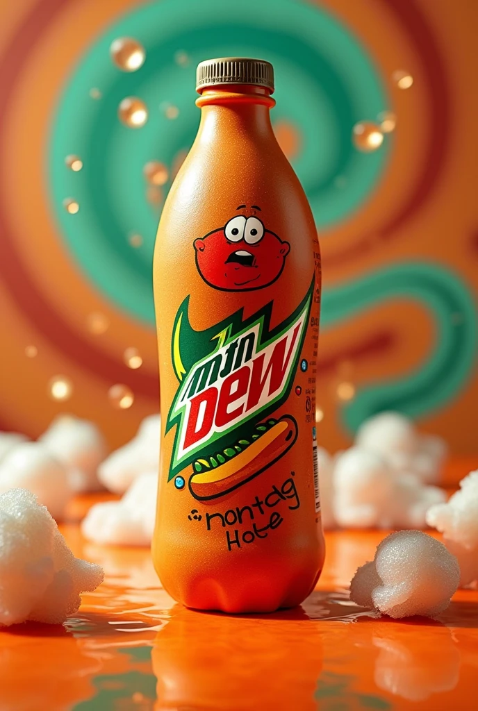 Hotdog flavored Mountain dew bottle
