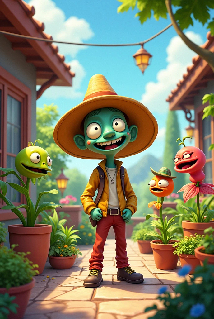 loco dave plantas vs zombies
patio