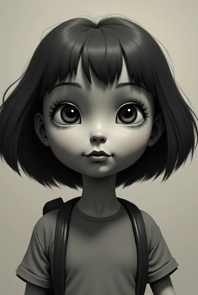 Dora from nikelodian, remove her eyes, nose and lips