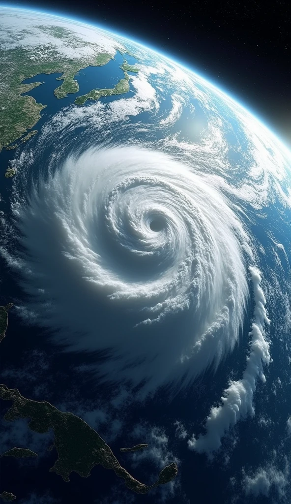 Satellite imagery、typhoon、Earth