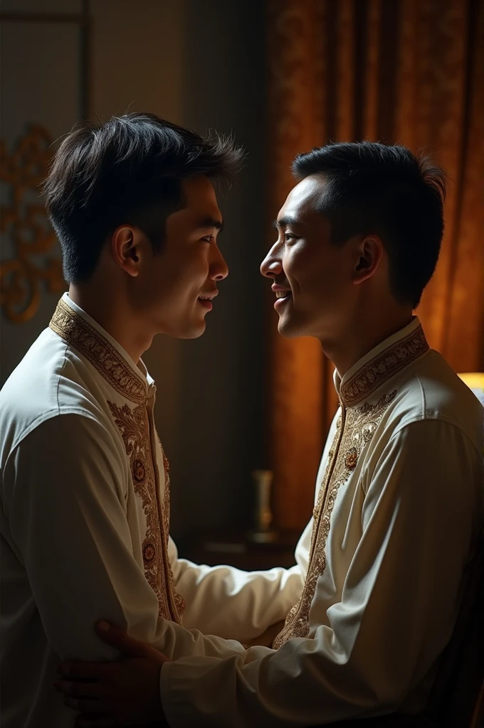 A man for Thailand face to face with a man in the room
