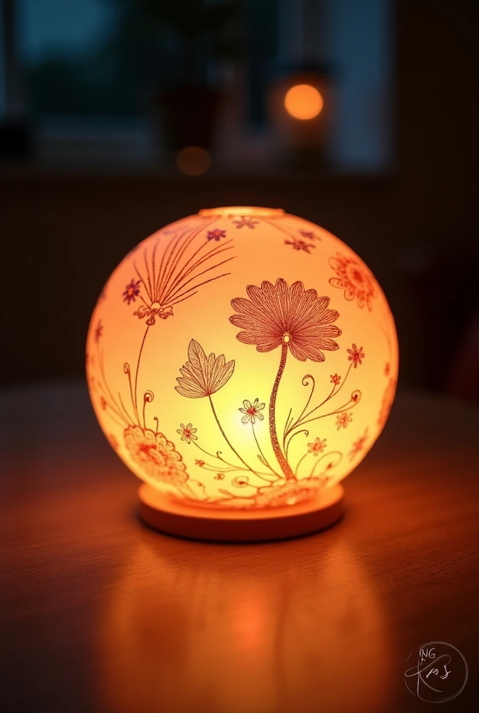 I want to design a beautiful spherical lightstick named Phan Bao Tram Anh