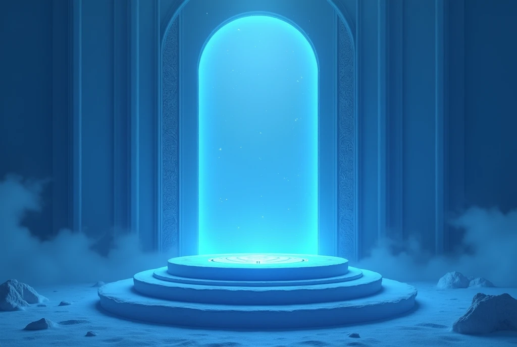 Blue altar background no people