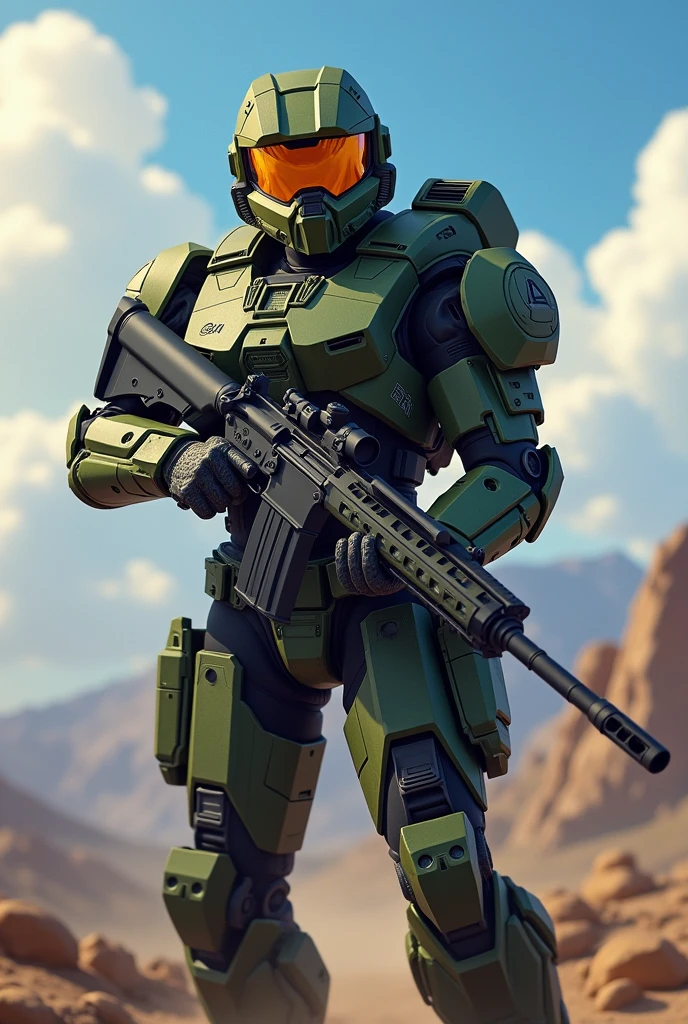 ((Highest quality、masterpiece、anime style、best quality、high resolution、8k、detailed、ultra-detailed:1.3)),(best quality, ultra-detailed, photorealistic: 1.39), bright and vibrant colors, studio lighting, romantic,The background is a battlefield,The size is 18m,One large,mobile suits,ault rifle in hand and ready to fire,Accurately depicts every detail of the asst rifle,Assaulifle held and ready with both hands