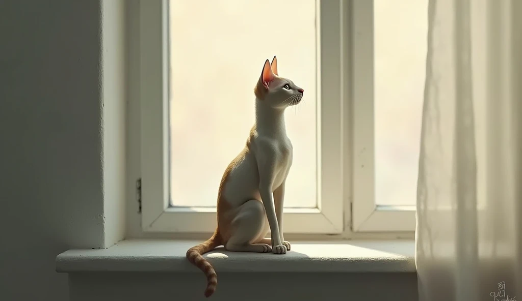 Cat alone