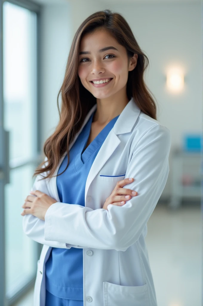 Canadian girl with a nurse outfit