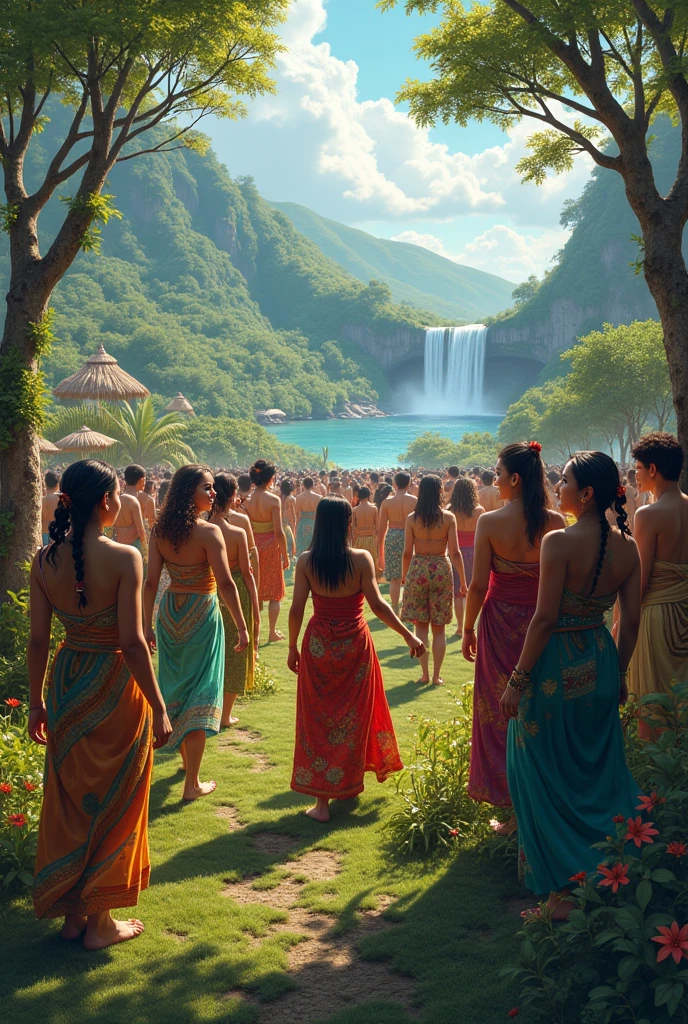Ethnic people with nature