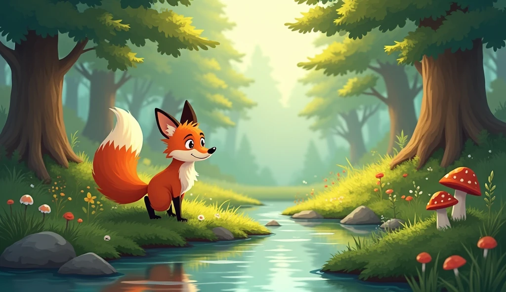 In a peaceful forest, there lived a clever fox named Felix. Felix loved to explore and make new friends.