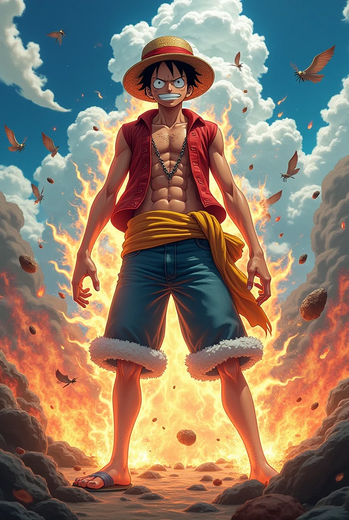 Gear 5 Luffy in One Piece anime 