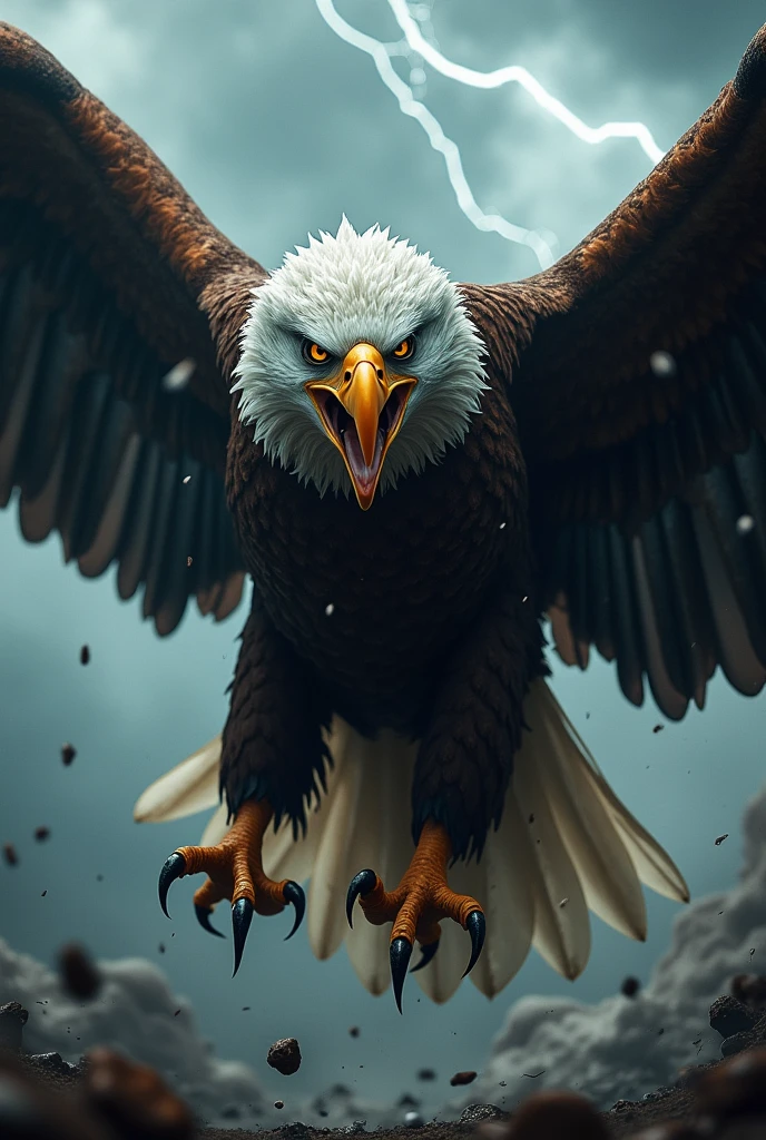 Dangerous image of eagle