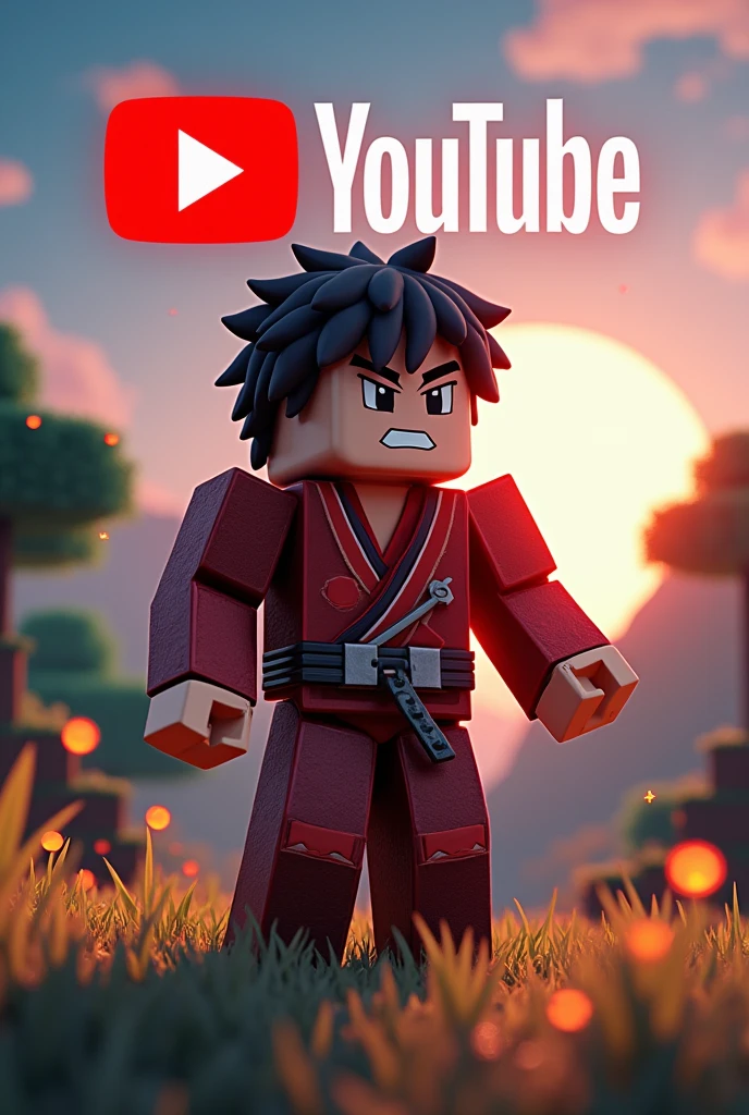 Create yoriichi animated minecraft skin and yoriichi plays youtube name written in the background with animated minecraft background youtube bacground logo