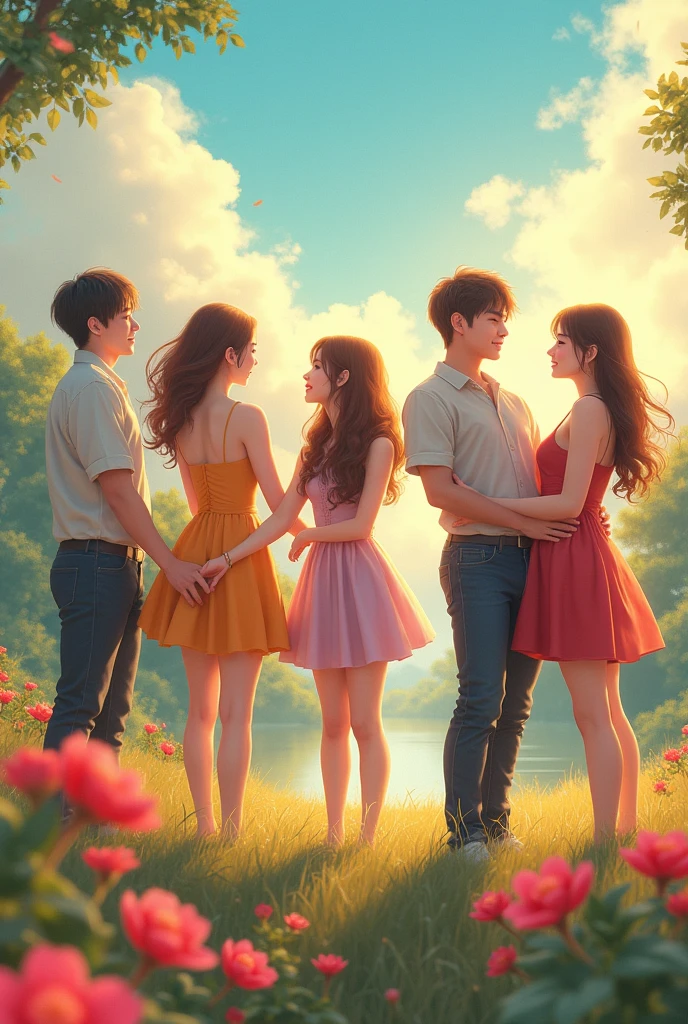 Kpop twice with their boyfriend