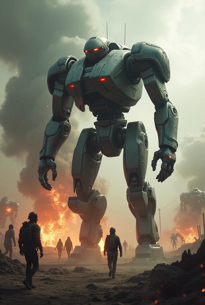 Robots destroying humanity 